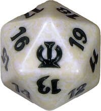 Theros Spindown Die - White - Wizards of the Coast Dice - Life Counters card