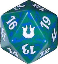 Born of the Gods Spindown Die - Green - Wizards of the Coast Dice - Life Counters card
