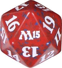 Magic 2015 (M15) Spindown Die - Red - Wizards of the Coast Dice - Life Counters card