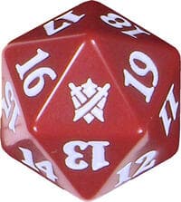 Khans of Tarkir Spindown Die - Red - Wizards of the Coast Dice - Life Counters card