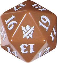 Khans of Tarkir Spindown Die - Brown - Wizards of the Coast Dice - Life Counters card