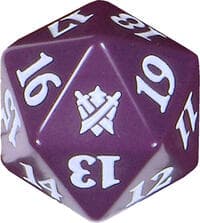 Khans of Tarkir Spindown Die - Purple - Wizards of the Coast Dice - Life Counters card