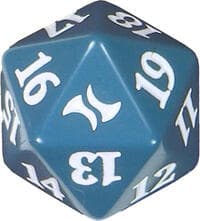 Fate Reforged Spindown Die - Blue - Wizards of the Coast Dice - Life Counters card
