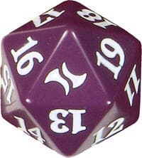 Fate Reforged Spindown Die - Purple - Wizards of the Coast Dice - Life Counters card