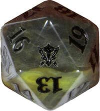 Dragons of Tarkir Spindown Die - Dark Green - Wizards of the Coast Dice - Life Counters card