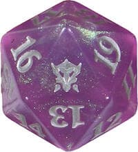 Dragons of Tarkir Spindown Die - Purple - Wizards of the Coast Dice - Life Counters card