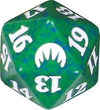Magic Origins Spindown Die - Green - Wizards of the Coast Dice - Life Counters card