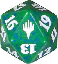 Planeswalker (2015) Spindown Die - Green - Wizards of the Coast Dice - Life Counters card