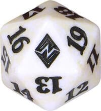 Battle for Zendikar Spindown Die - White - Wizards of the Coast Dice - Life Counters card