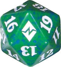 Battle for Zendikar Spindown Die - Green - Wizards of the Coast Dice - Life Counters card