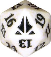 Oath of the Gatewatch Spindown Die - White - Wizards of the Coast Dice - Life Counters card