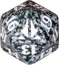 Oath of the Gatewatch Spindown Die - Black - Wizards of the Coast Dice - Life Counters card