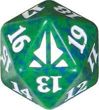 Oath of the Gatewatch Spindown Die - Green - Wizards of the Coast Dice - Life Counters card