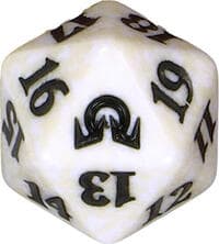 Shadows over Innistrad Spindown Die - White - Wizards of the Coast Dice - Life Counters card