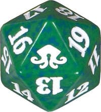 Eldritch Moon Spindown Die - Green - Wizards of the Coast Dice - Life Counters card