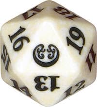Kaladesh Spindown Die - White - Wizards of the Coast Dice - Life Counters card