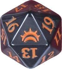 Planechase Anthology Spindown Die - Orange - Wizards of the Coast Dice - Life Counters card