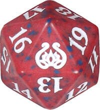 Aether Revolt Spindown Die - Red - Wizards of the Coast Dice - Life Counters card