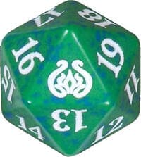Aether Revolt Spindown Die - Green - Wizards of the Coast Dice - Life Counters card