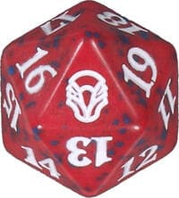 Dominaria Spindown Die - Red - Wizards of the Coast Dice - Life Counters card