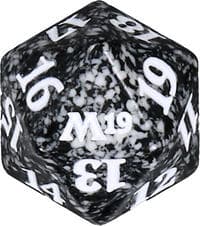 Core Set 2019 Spindown Die - Black - Wizards of the Coast Dice - Life Counters card