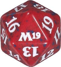 Core Set 2019 Spindown Die - Red - Wizards of the Coast Dice - Life Counters card