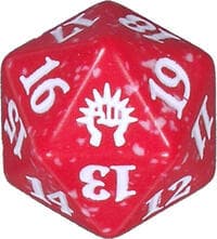 Guilds of Ravnica Spindown Die - Boros - Wizards of the Coast Dice - Life Counters card