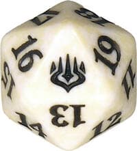 War of the Spark Spindown Die - White - Wizards of the Coast Dice - Life Counters card