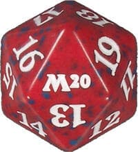 Core Set 2020 Spindown Die - Red - Wizards of the Coast Dice - Life Counters card