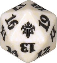 Throne of Eldraine Spindown Die - White - Wizards of the Coast Dice - Life Counters card
