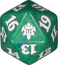 Throne of Eldraine Spindown Die - Green - Wizards of the Coast Dice - Life Counters card