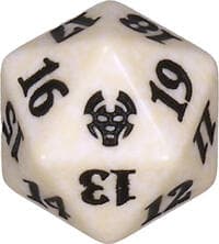 Theros Beyond Death Spindown Die - White - Wizards of the Coast Dice - Life Counters card