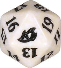 Ikoria: Lair of Behemoths Spindown Die - White - Wizards of the Coast Dice - Life Counters card