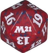 Core Set 2021 Spindown Die - Red - Wizards of the Coast Dice - Life Counters card