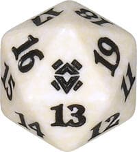 Zendikar Rising Spindown Die - White - Wizards of the Coast Dice - Life Counters card