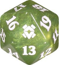 Zendikar Rising Spindown Die - Light Green - Wizards of the Coast Dice - Life Counters card