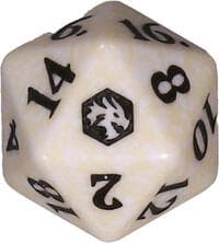 Adventures in the Forgotten Realms Spindown Die - White - Wizards of the Coast Dice - Life Counters card