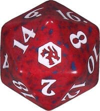 Adventures in the Forgotten Realms Spindown Die - Red - Wizards of the Coast Dice - Life Counters card
