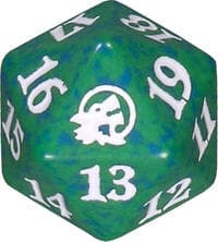 Innistrad: Midnight Hunt Spindown Die - Green - Wizards of the Coast Dice - Life Counters card