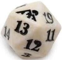 Kamigawa: Neon Dynasty Spindown Die - White - Wizards of the Coast Dice - Life Counters card