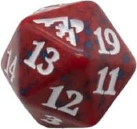 Kamigawa: Neon Dynasty Spindown Die - Red - Wizards of the Coast Dice - Life Counters card