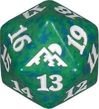 Kamigawa: Neon Dynasty Spindown Die - Green - Wizards of the Coast Dice - Life Counters card