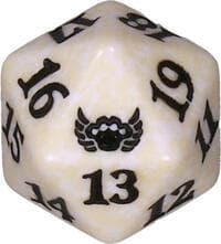 Streets of New Capenna Spindown Die - White - Wizards of the Coast Dice - Life Counters card