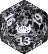 Streets of New Capenna Spindown Die - Black - Wizards of the Coast Dice - Life Counters card