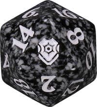 Commander Legends: Battle for Baldur's Gate Spindown Die - Black - Wizards of the Coast Dice - Life Counters card