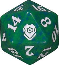Commander Legends: Battle for Baldur's Gate Spindown Die - Green - Wizards of the Coast Dice - Life Counters card