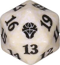 Dominaria United Spindown Die - White - Wizards of the Coast Dice - Life Counters card