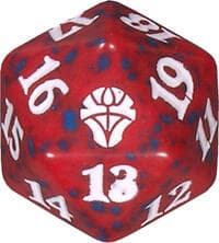 Dominaria United Spindown Die - Red - Wizards of the Coast Dice - Life Counters card