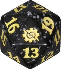 The Brothers' War Spindown Die - Yellow - Wizards of the Coast Dice - Life Counters card