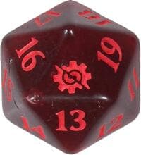 The Brothers' War Bundle Spindown Die - Red - Wizards of the Coast Dice - Life Counters card